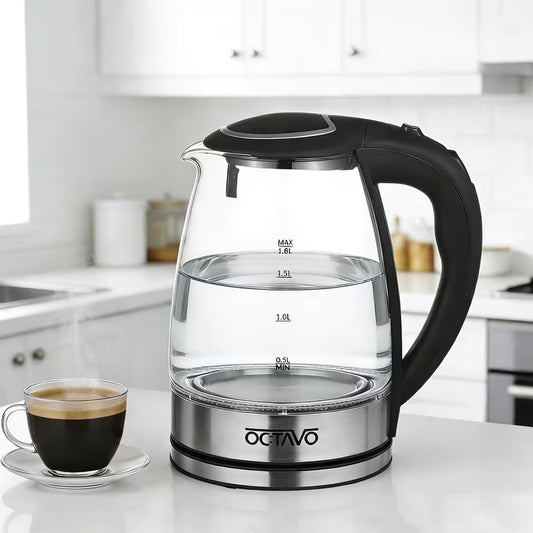 200W Fast Boiling Electric Kettle with Borosilicate Glass
